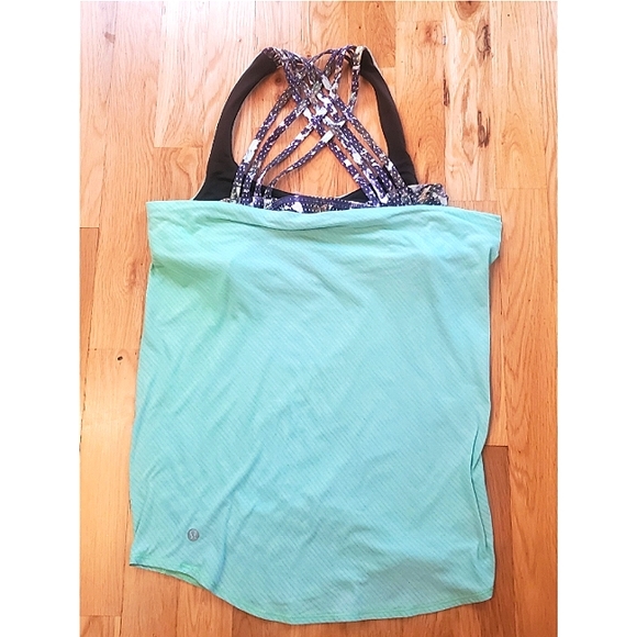 Lululemon Wild TankHeathered Pistachio / Floral Sport White Multi Size 2 - Picture 5 of 11